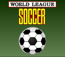 World League Soccer (USA) Title Screen